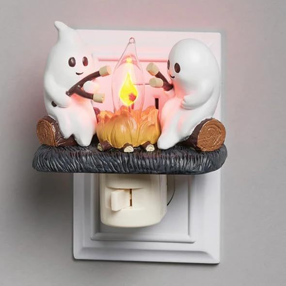 Ghost Campfire Nightlight, Ghost Campfire Flickering Nightlight, Campfire Flame Halloween Nightlight