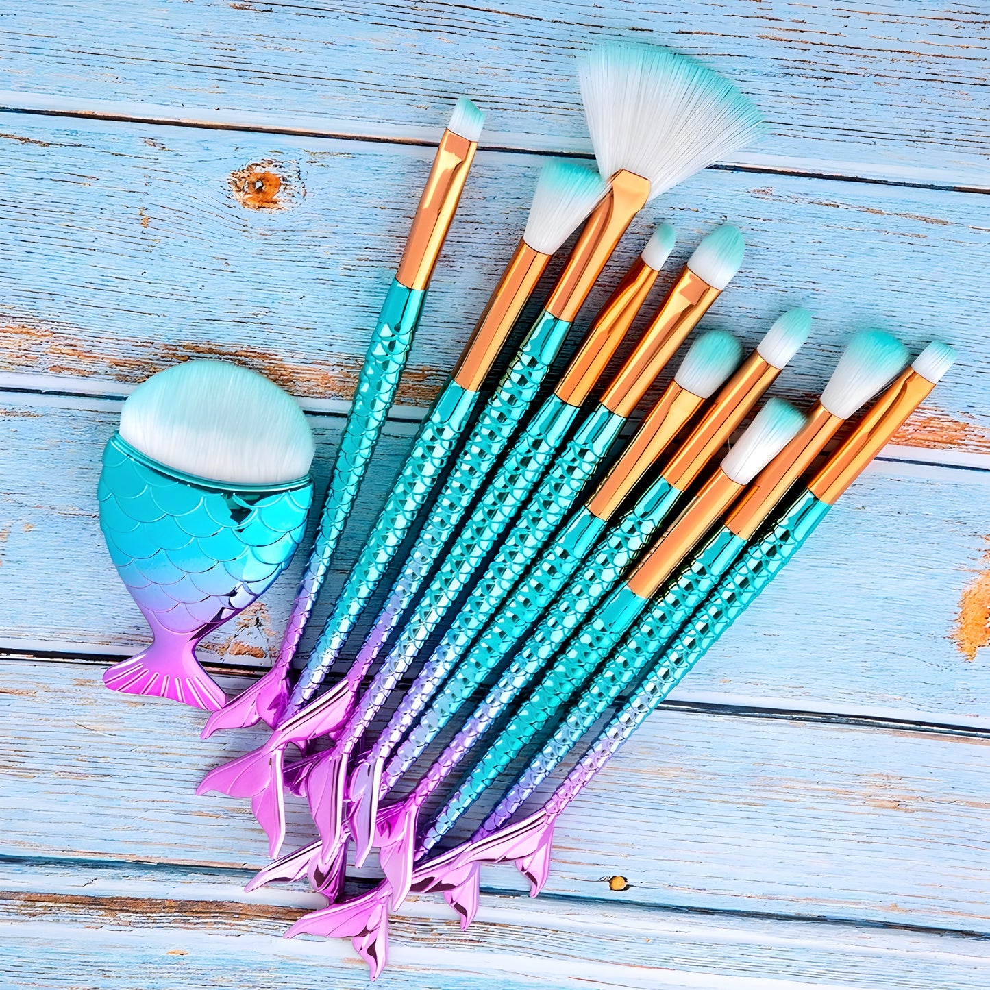 Magical Mermaid Makeup Brushes