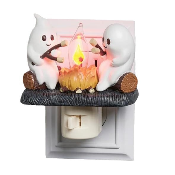 Ghost Campfire Nightlight, Ghost Campfire Flickering Nightlight, Campfire Flame Halloween Nightlight