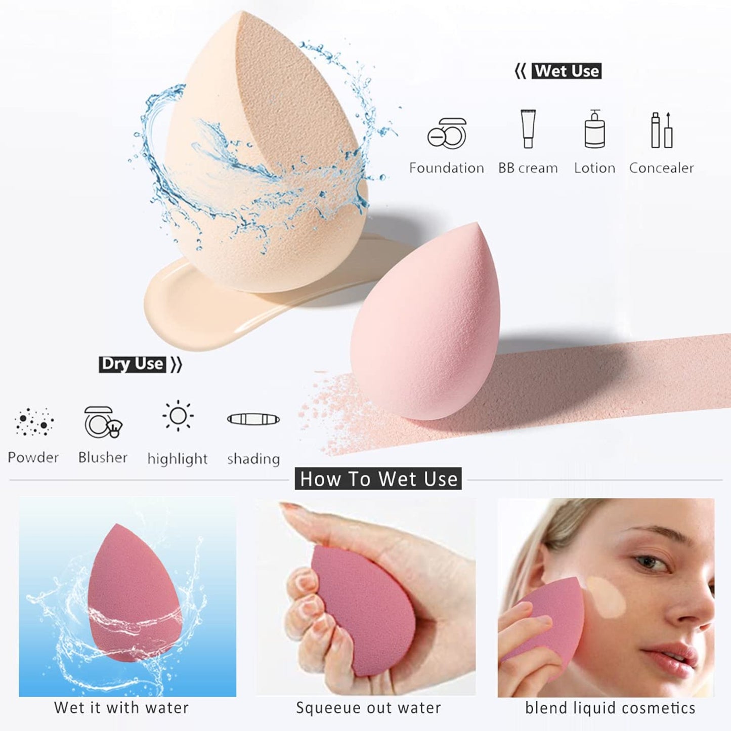 Makeup egg box