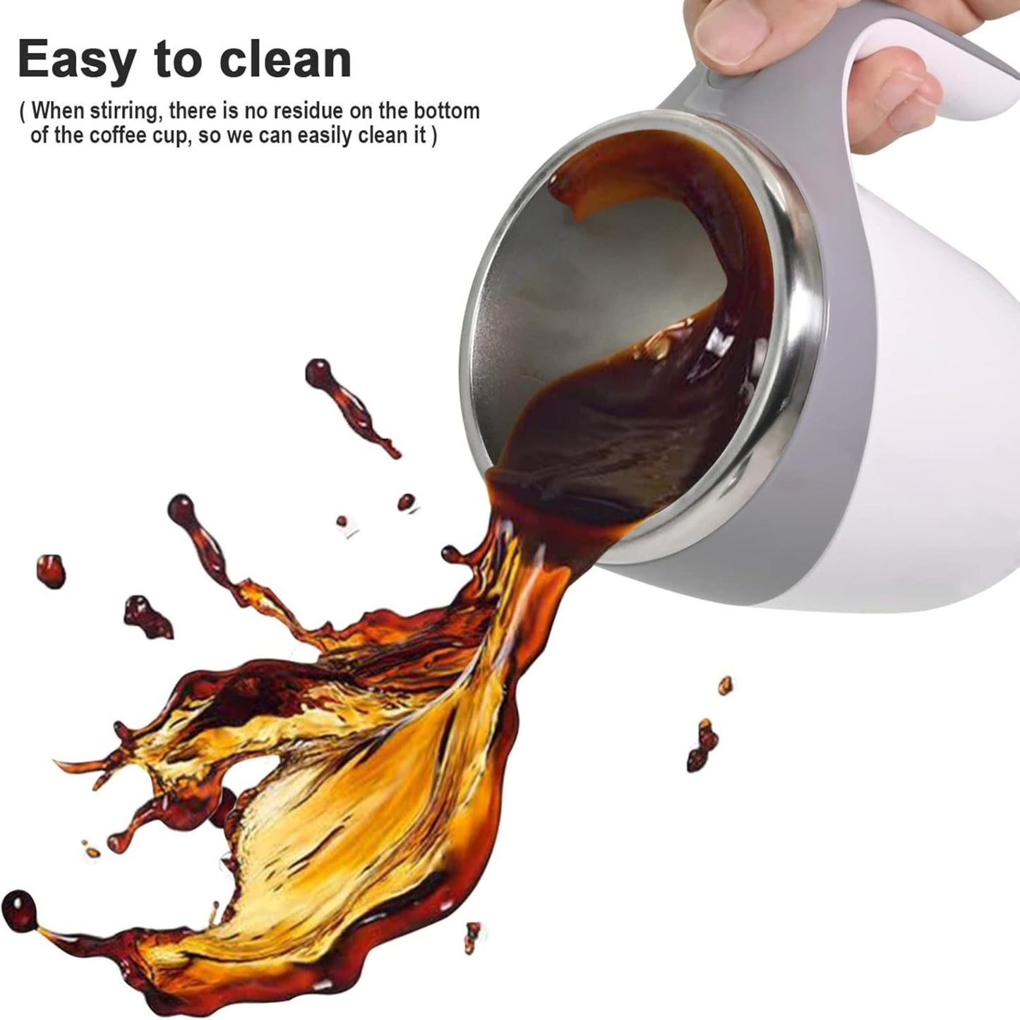 Automatic Magnetic Stirring Coffee Mug, Self Stirring Coffee Mug, Rechargeable Automatic Stirring Coffee Mug Office, Electric High Speed Mixing Cup Household for Coffee Milk Tea