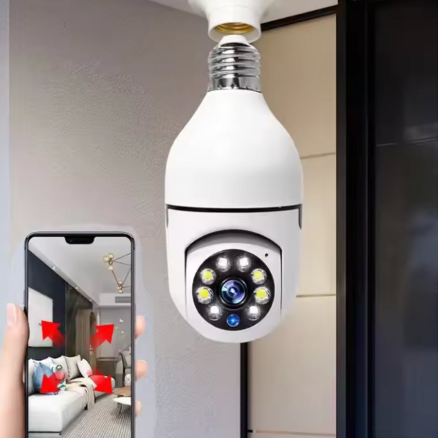 SecureBulb WiFi Security Camera (2 million pixels plus 64 memory)