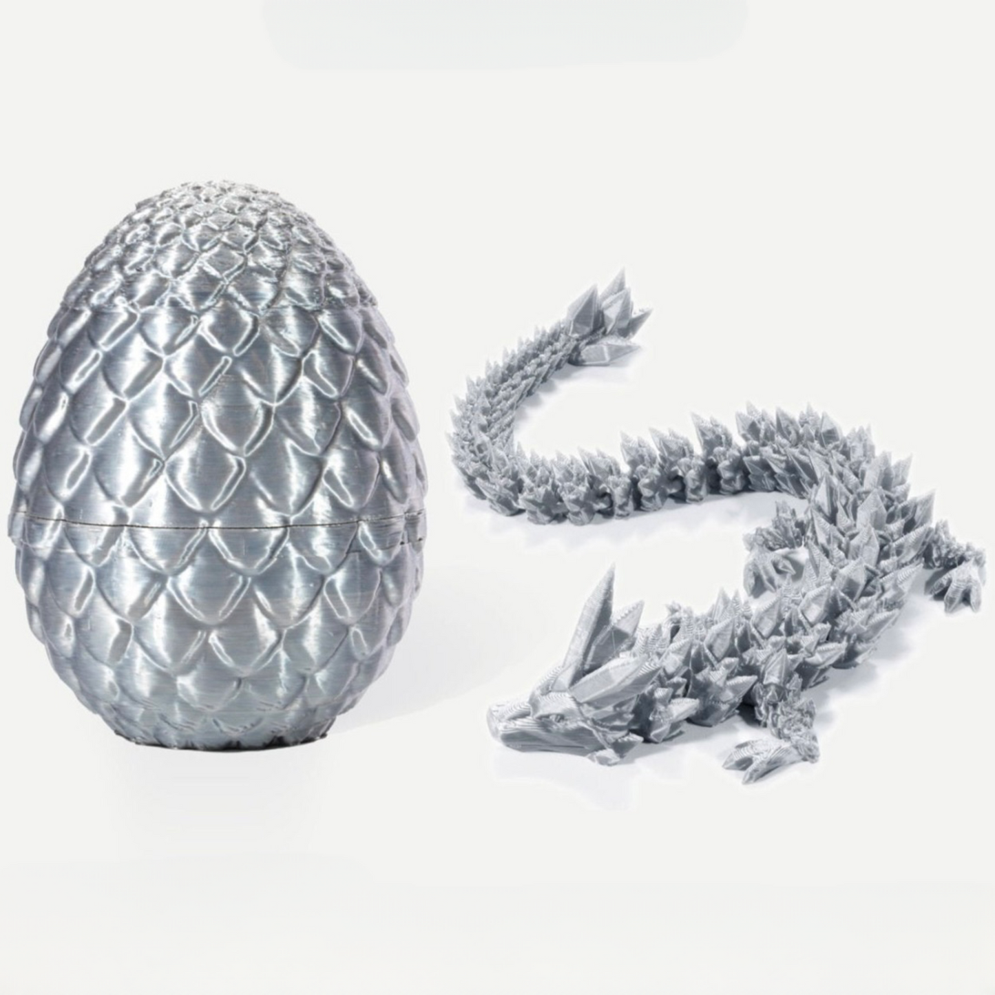 3D Printed Dragon Egg, Mystery Crystal Dragon Egg Fidget Toys Surprise, Easter Eggs Articulated Crystal Dragon Eggs with Dragon Inside