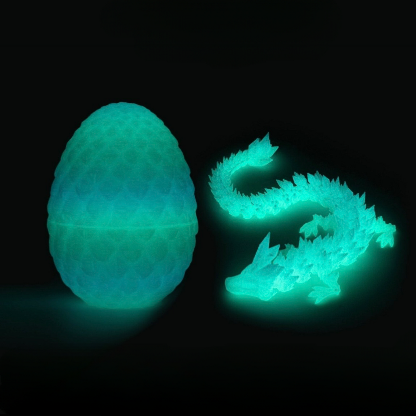 3D Printed Dragon Egg, Mystery Crystal Dragon Egg Fidget Toys Surprise, Easter Eggs Articulated Crystal Dragon Eggs with Dragon Inside