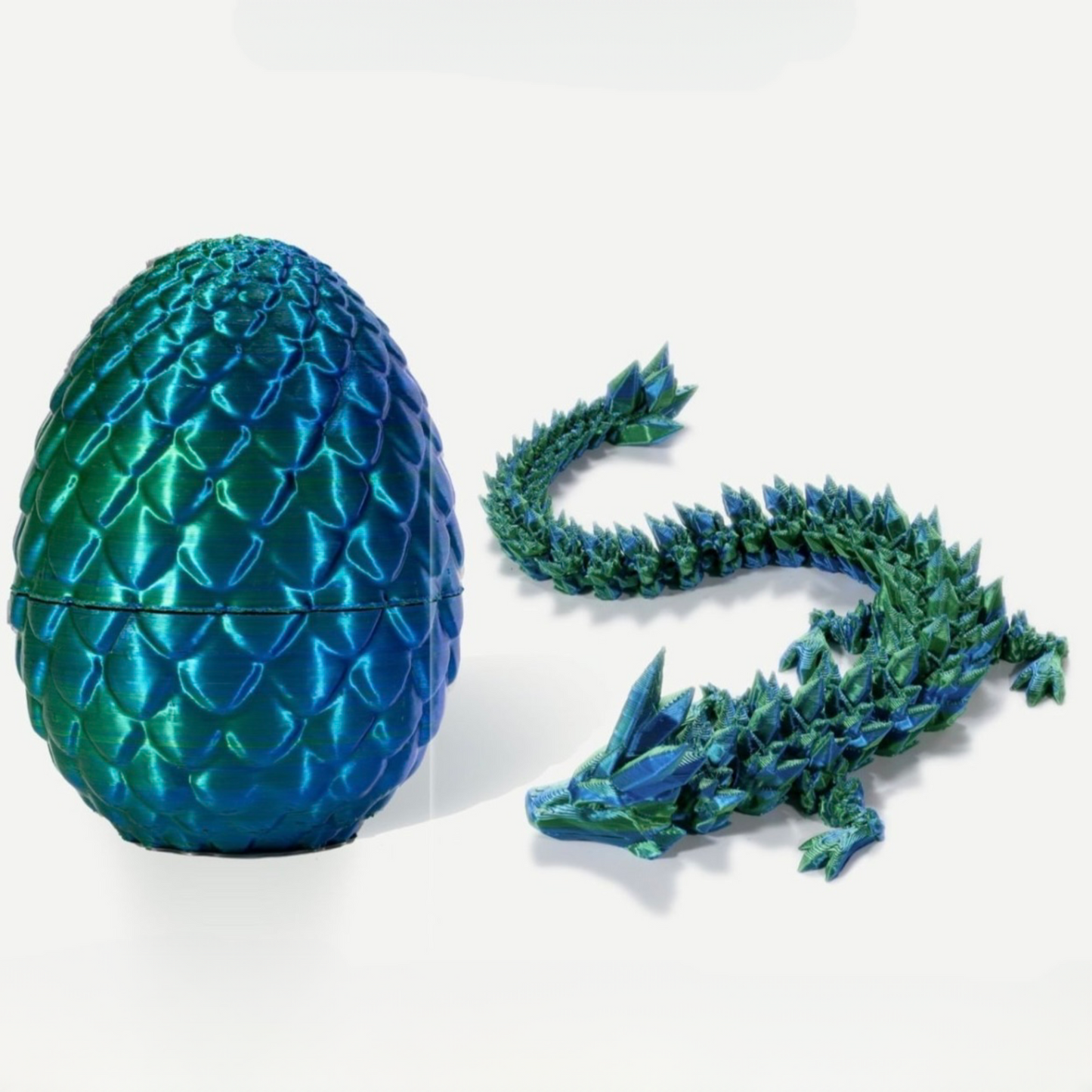 3D Printed Dragon Egg, Mystery Crystal Dragon Egg Fidget Toys Surprise, Easter Eggs Articulated Crystal Dragon Eggs with Dragon Inside