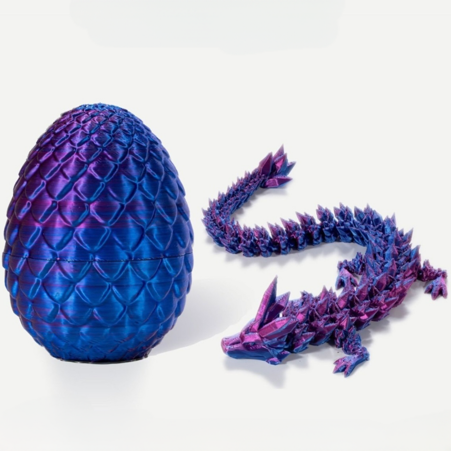 3D Printed Dragon Egg, Mystery Crystal Dragon Egg Fidget Toys Surprise, Easter Eggs Articulated Crystal Dragon Eggs with Dragon Inside