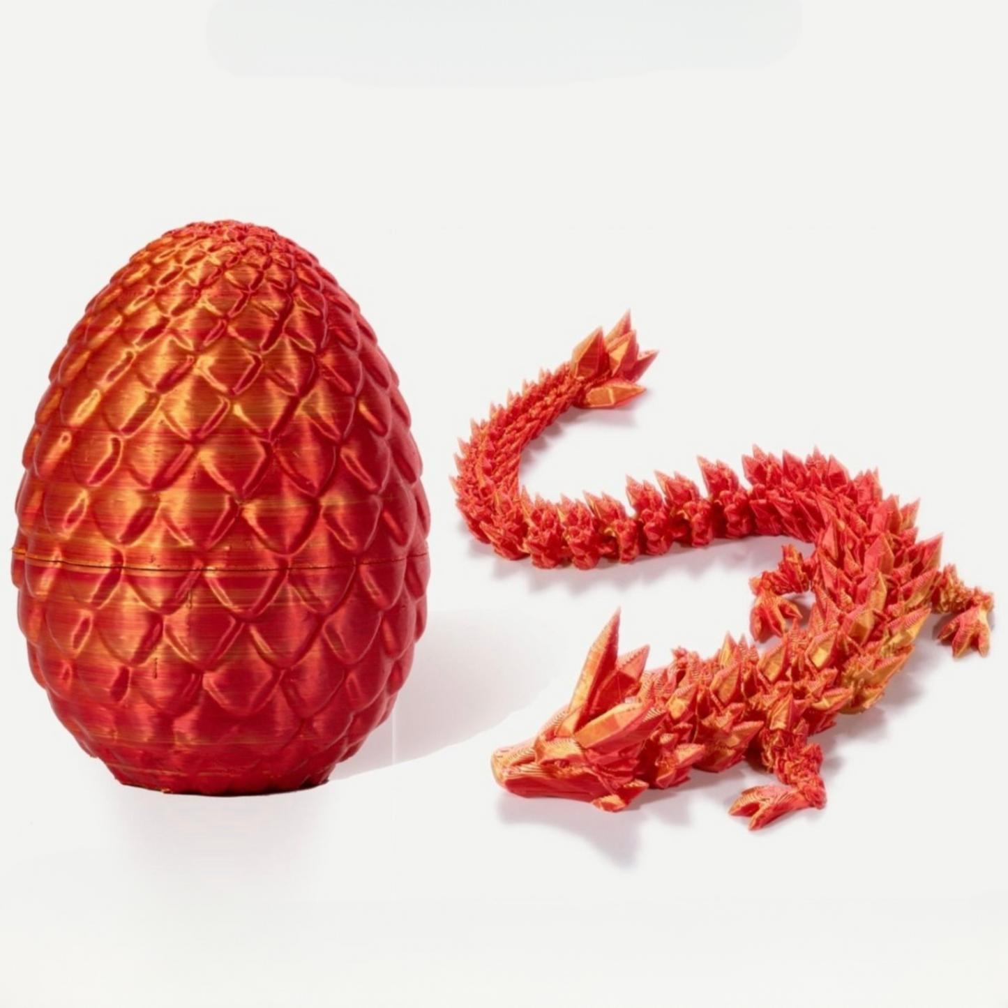 3D Printed Dragon Egg, Mystery Crystal Dragon Egg Fidget Toys Surprise, Easter Eggs Articulated Crystal Dragon Eggs with Dragon Inside