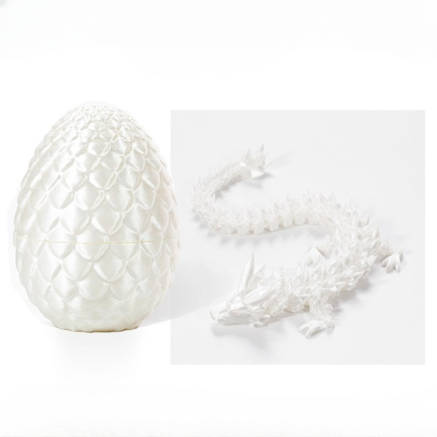 3D Printed Dragon Egg, Mystery Crystal Dragon Egg Fidget Toys Surprise, Easter Eggs Articulated Crystal Dragon Eggs with Dragon Inside
