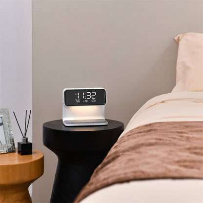 Reloj despertador con carga inalámbrica 3 en 1 BedGlow