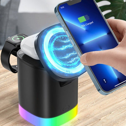 VoltMag 3-in-1 RGB Magnetic Wireless Charging Station