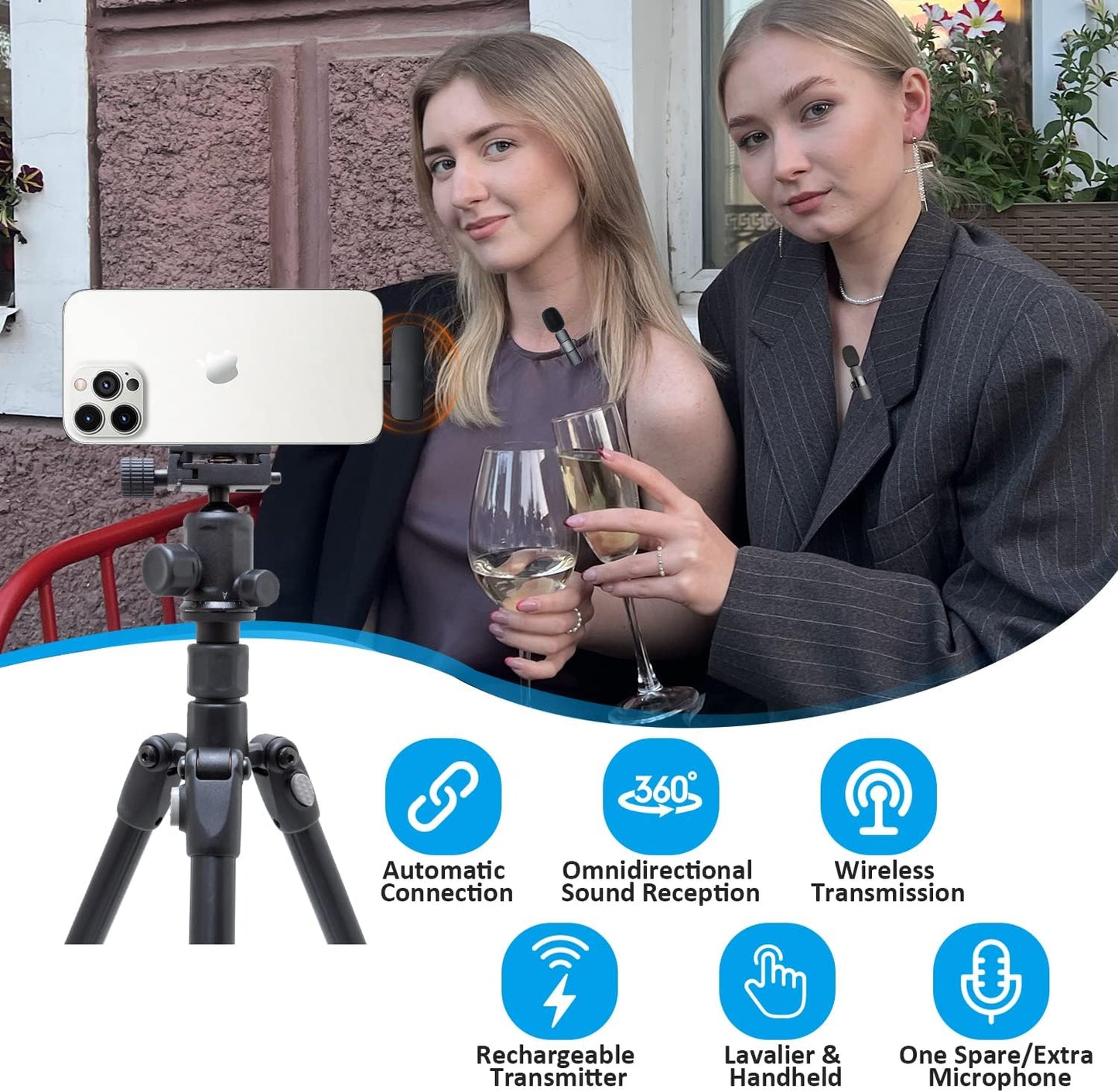 Micrófono Bluetooth Inalámbrico AudioFlex Mini