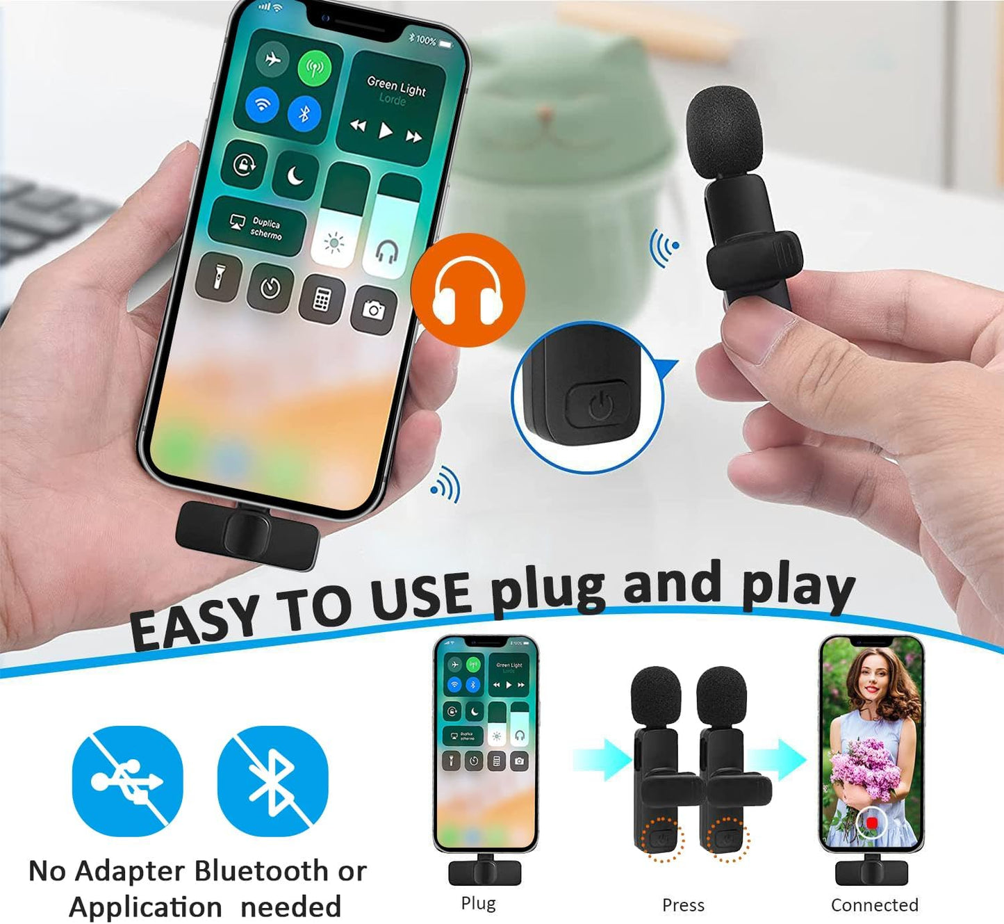 Micrófono Bluetooth Inalámbrico AudioFlex Mini