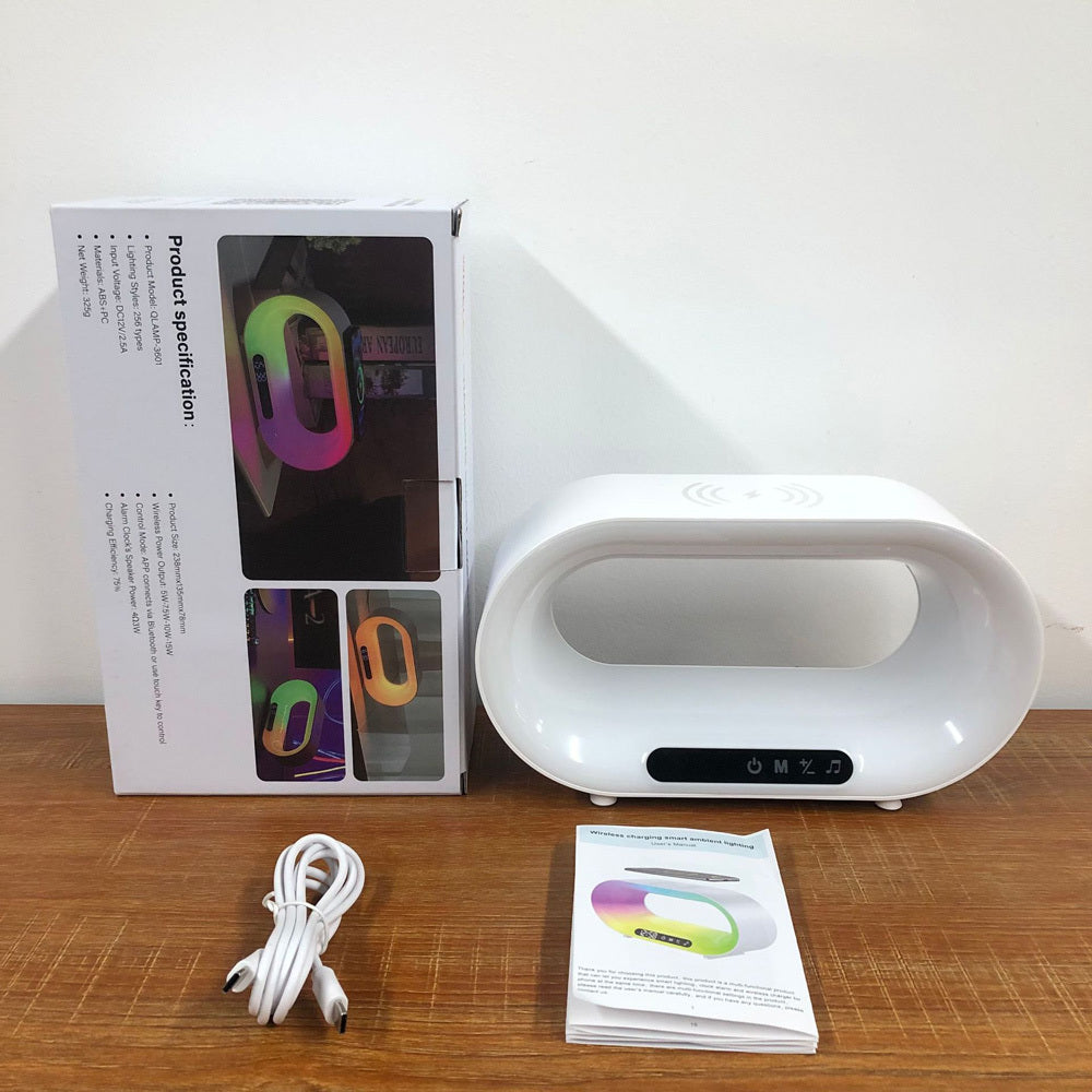 Reloj despertador con carga inalámbrica 3 en 1 GlowSync