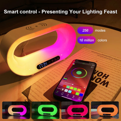 Reloj despertador con carga inalámbrica 3 en 1 GlowSync