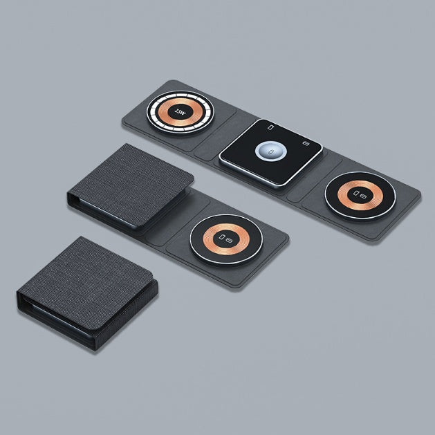 TrioMag 3-in-1 Fast Folding Wireless Charging Station