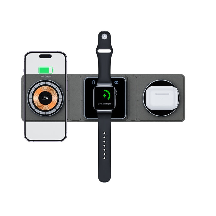 TrioMag 3-in-1 Fast Folding Wireless Charging Station