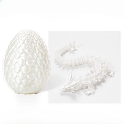 3D Printed Dragon Egg, Mystery Crystal Dragon Egg Fidget Toys Surprise, Easter Eggs Articulated Crystal Dragon Eggs with Dragon Inside