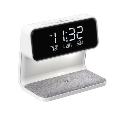 Reloj despertador con carga inalámbrica 3 en 1 BedGlow