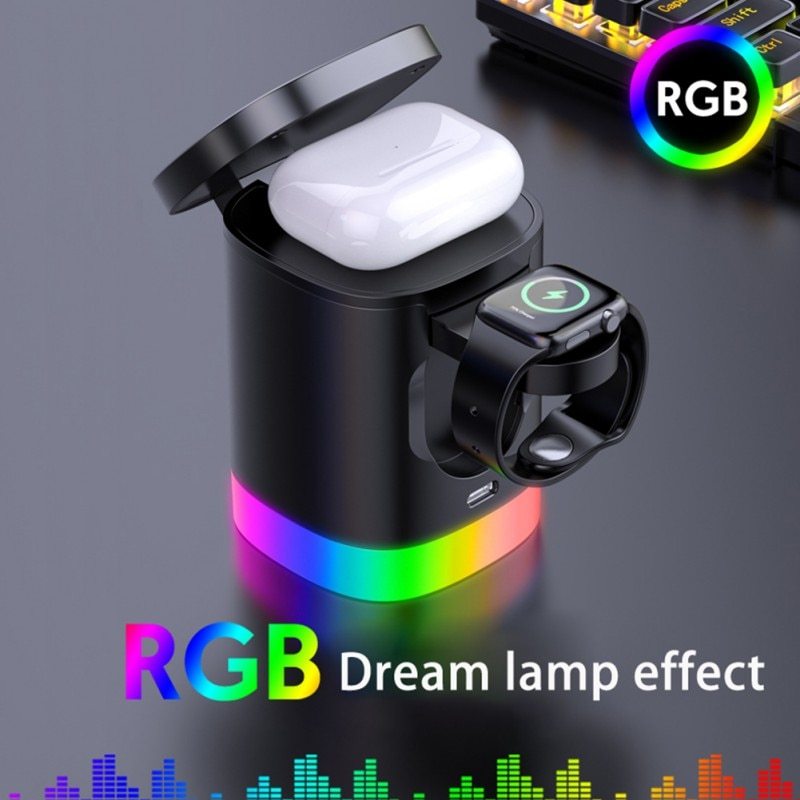 VoltMag 3-in-1 RGB Magnetic Wireless Charging Station