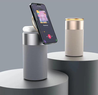 ChargerBeam 3 In 1 Multi-Function Wireless Charging Bluetooth Speaker (iPhone And AirPods)
