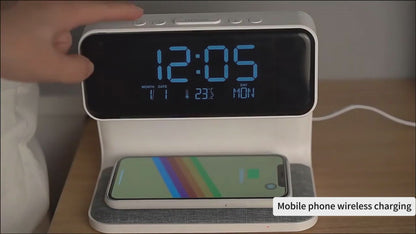 Reloj despertador con carga inalámbrica 3 en 1 BedGlow